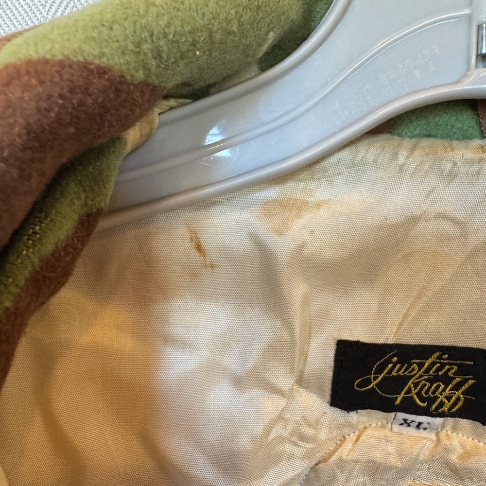 Justin Kraff Pendleton Beaded Eagle Wool Bomber J… - image 5